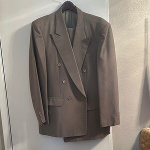 Classic custom Brown Double-Breasted Men's suit